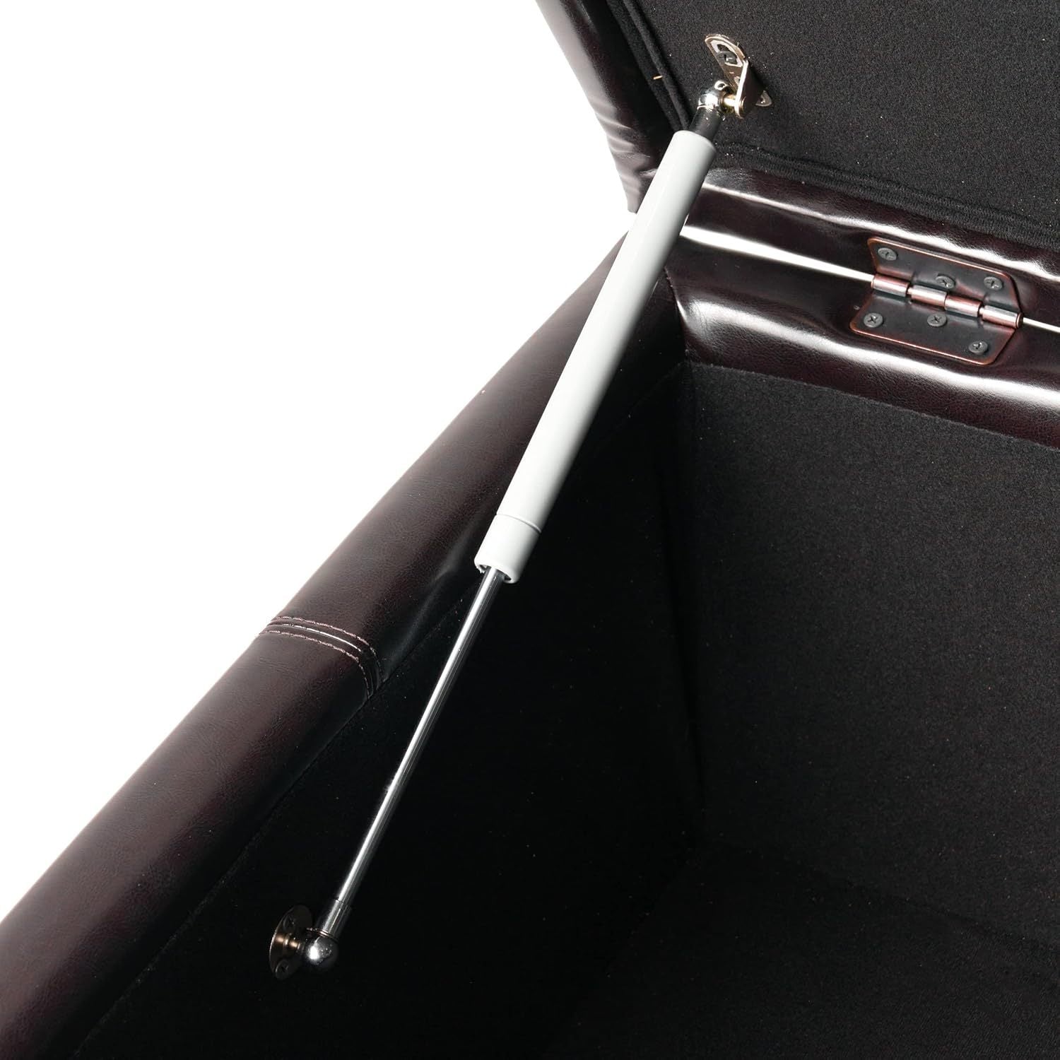 Carlsbad Storage Ottoman Espresso Leather