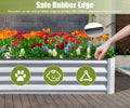 6X3X1Ft Galvanized Raised Garden Bed, Outdoor Planter Garden Boxes Large Metal Planter Box For Gardening Vegetables Fruits Flowers, Silvery Silver Garden & Outdoor Steel