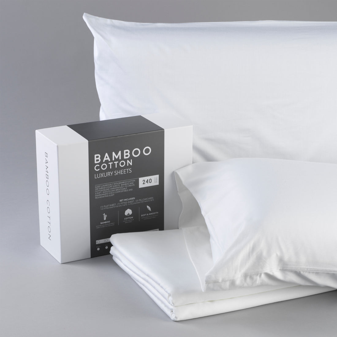 Bamboo Cotton Sheets Soft And Smooth With Viscose From Bamboo White Twin Long White Cotton