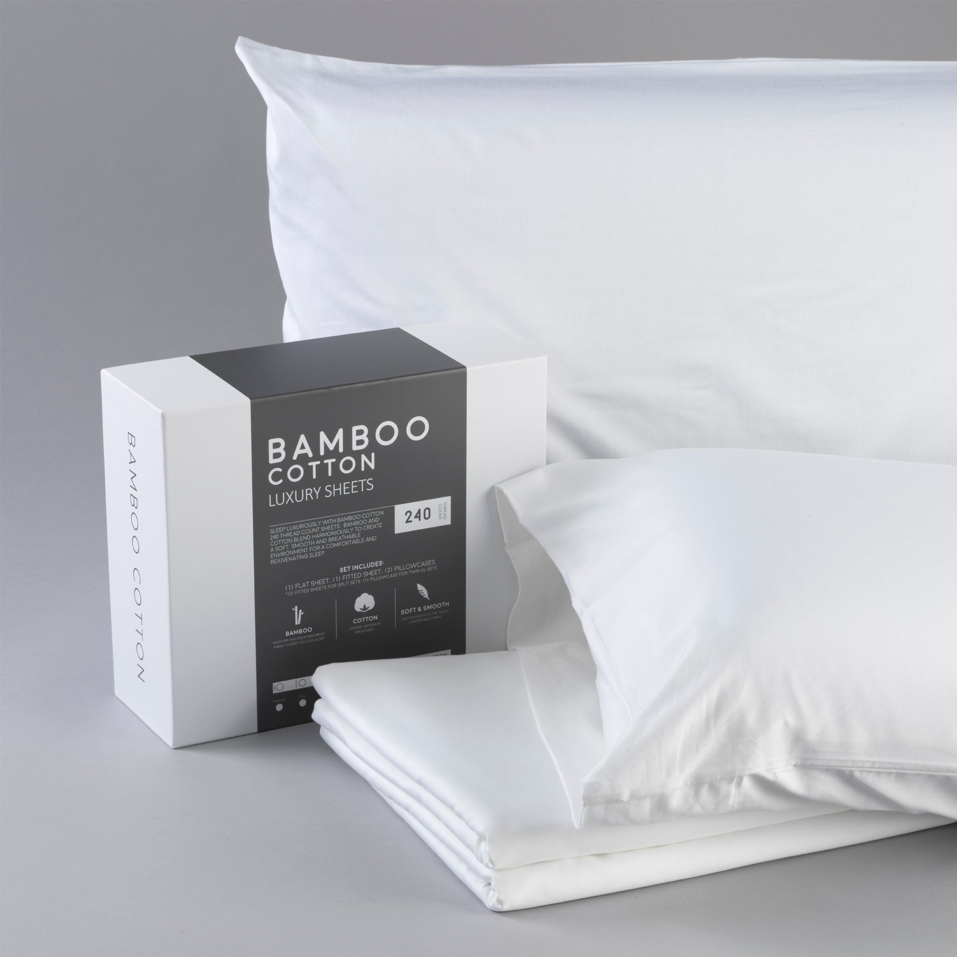 Bamboo Cotton Sheets Soft And Smooth With Viscose From Bamboo White Queen White Cotton