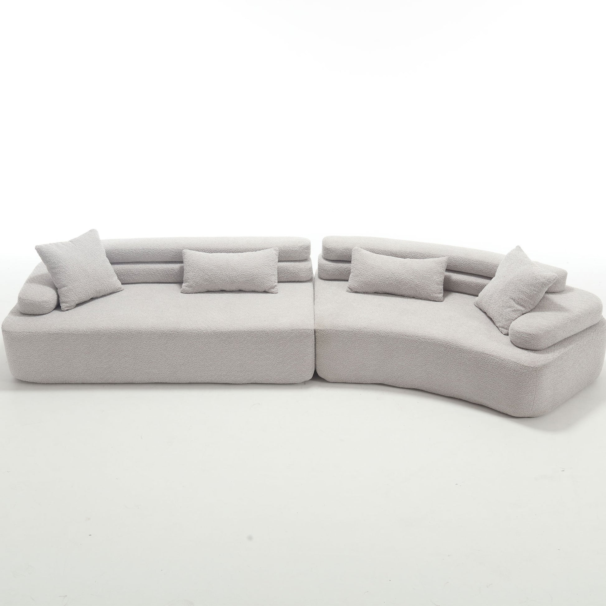 Unique Modeling Design,Upholstered Indoor Furniture,Foam Filled Sleeper Sofa Bed For Living Room,Bedroom,3 Colors Light Gray Primary Living Space Modern Foam Polyester 4 Seat