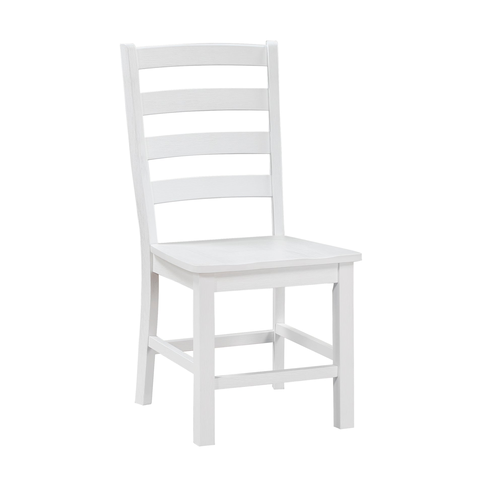 Modern Contemporary White Finish 7Pc Set Dining Table And 6 Side Chairs Set Wooden Kitchen Dining Furniture Casual Style Wood Wood White Seats 6 Wood Dining Room 72 Inches Casual,Farmhouse Rectangular Dining Table With Chair Wood