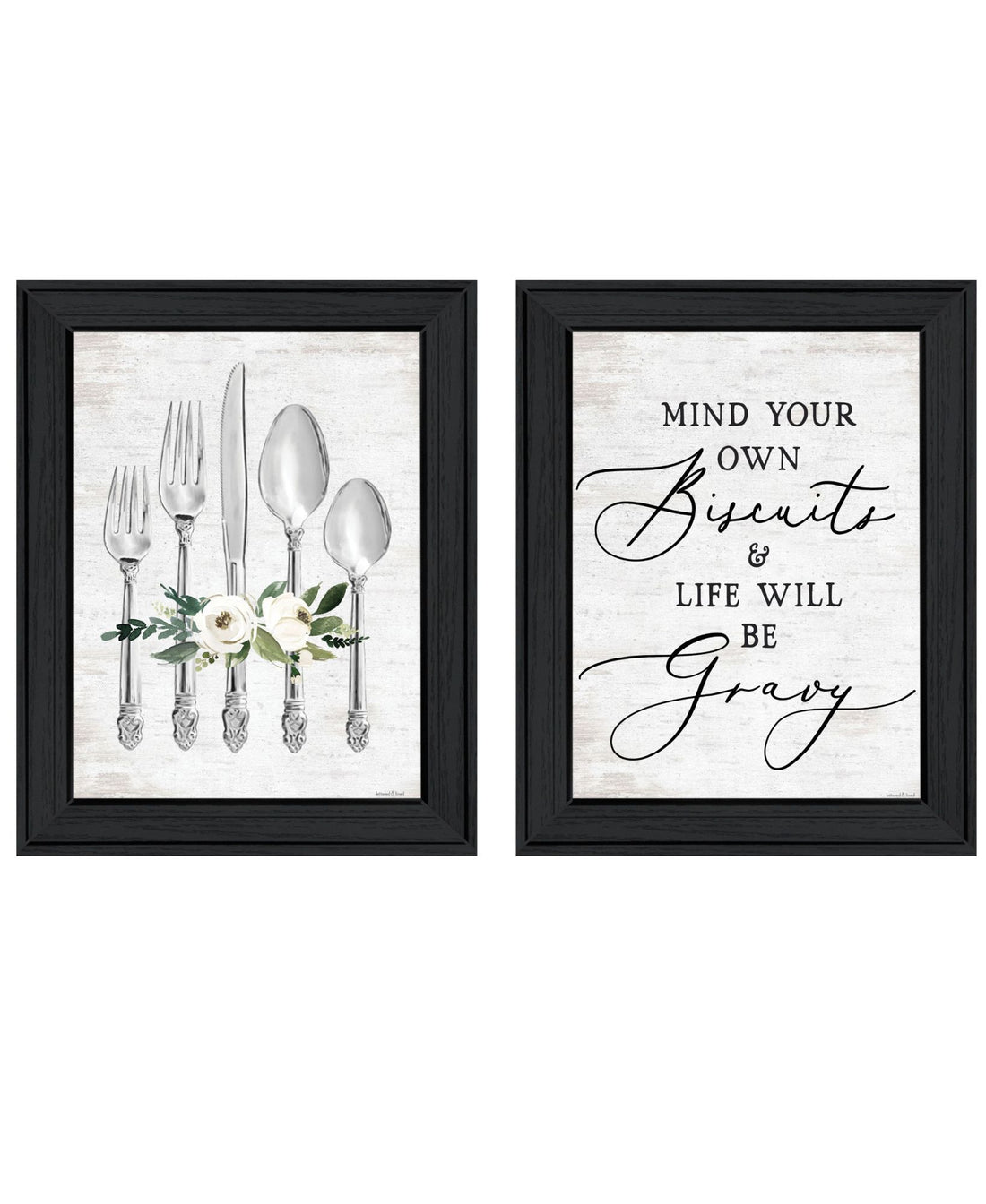 "Ready To Dine Humor" Framed Wall Art For Living Room, Wall Art Print For Home Decor, Bedroom Wall Art By Lettered & Lined Multicolor Wood Paper