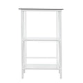 Layton Metal Glass Student Desk White White Iron