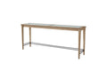 Frosted Glass Console Table With 3 Stools Sand Solid Wood Mdf Glass