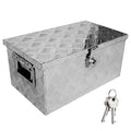 20 Inch Aluminum Truck Tool Box, Truck Bed Tool Storage Box With Side Handle,Lock And 2 Keys, 20.1