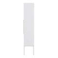 16 Pair Large Shoe Storage Cabinet White Flute Antique White Mdf Metal