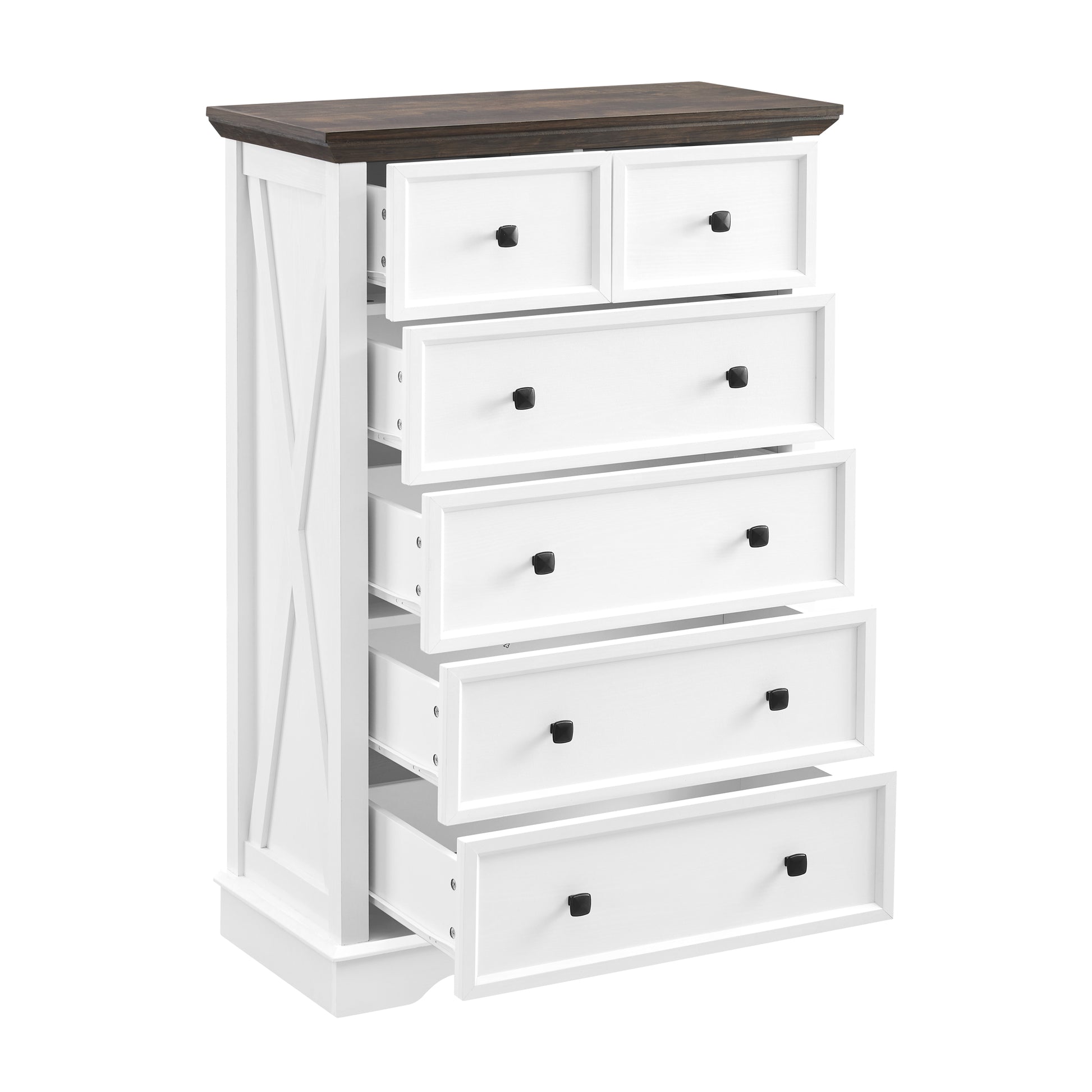 6 Drawer Dresser,6 Drawers Cabinet Tall Chest Of Drawers Closet Organizers Storage Clothes, Cabinet Of 6 Drawers Living Room White Mdf