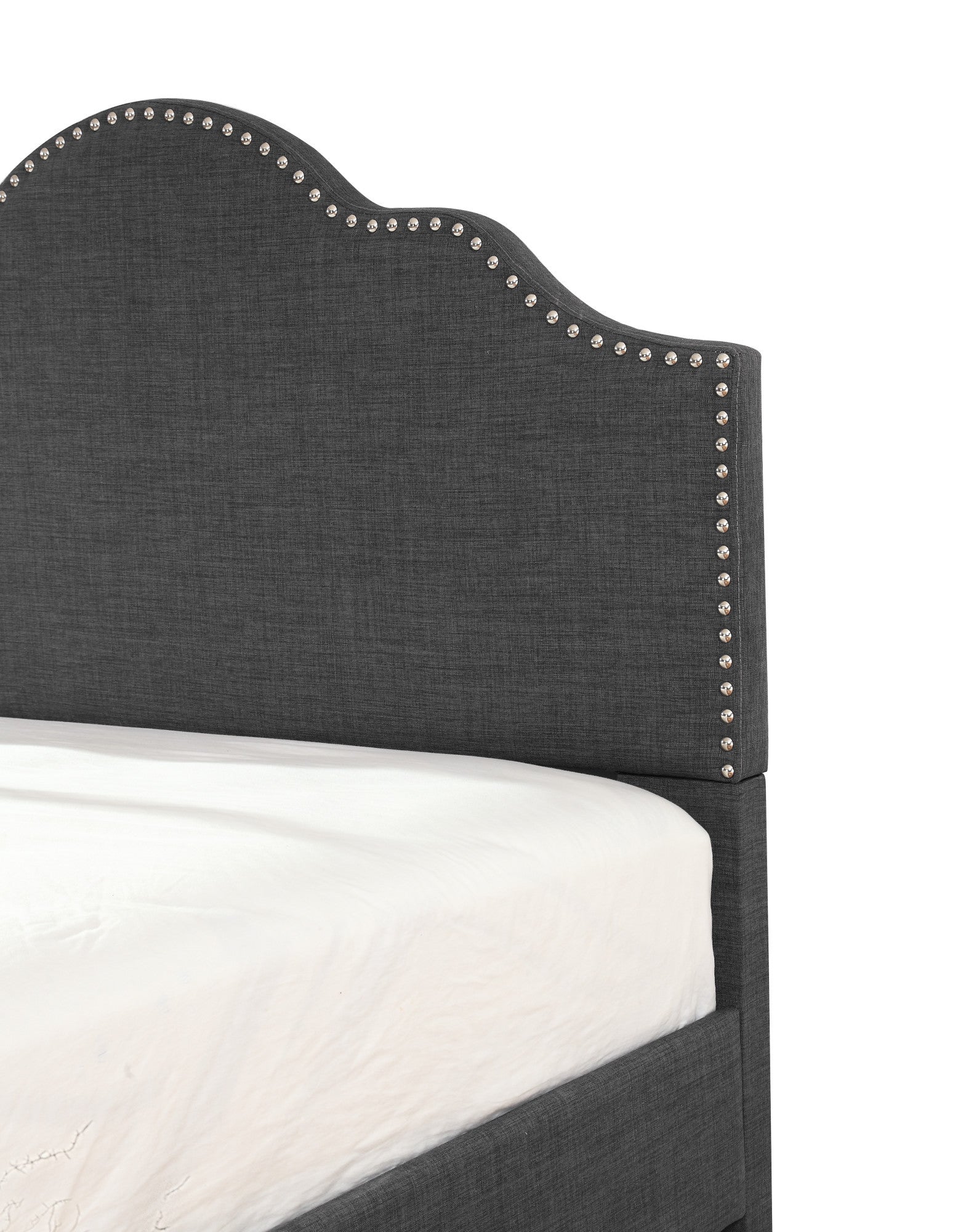 Kopa Gray King Upholstered Bed King Gray Foam Solid Wood
