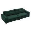 104.72'' Mid Century Sofa Couch Modern Upholstered Couch For Livingroom,Bedroom, Apartment, Home Office Green Green Fabric 4 Seat