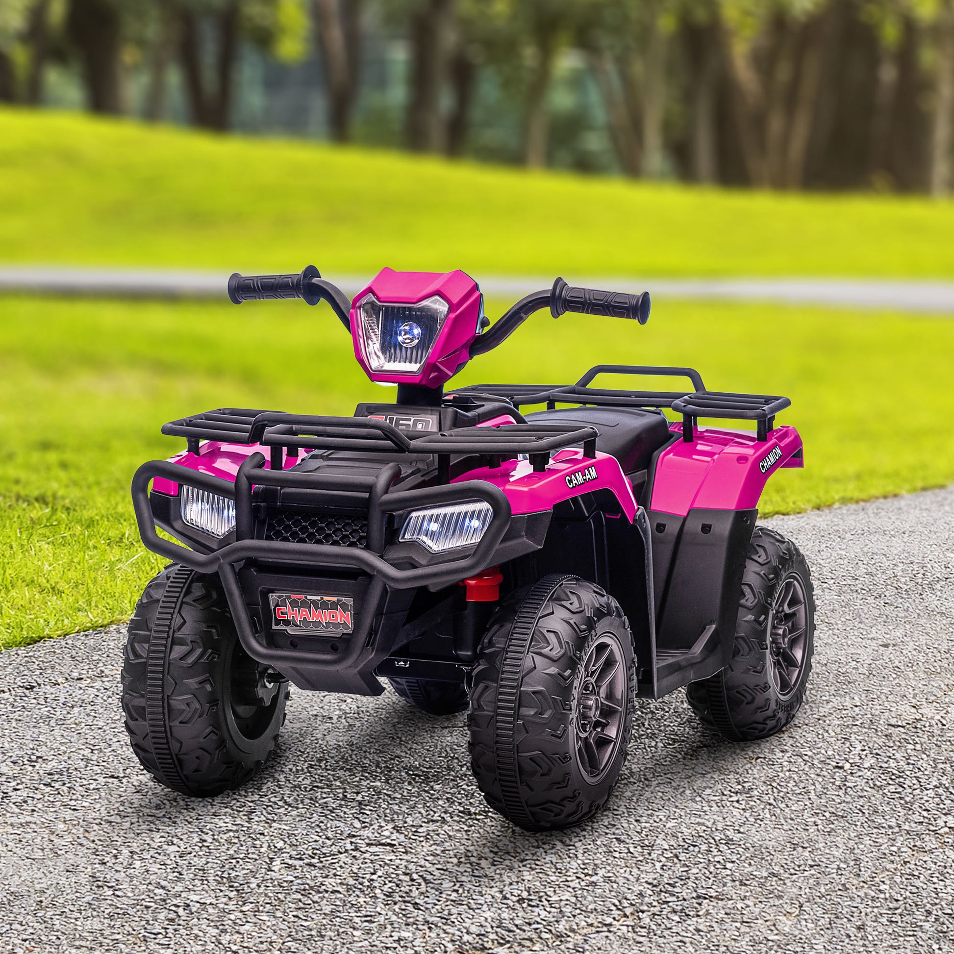 Aosom 12V Kids Atv Battery Operated With Aux Port Usb, Kids Wheele