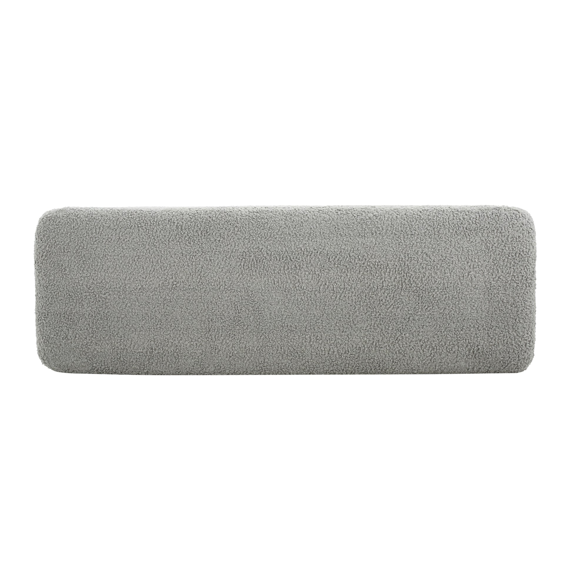 Comfortable Ottoman, Grey Grey Polyester Wood Polyester Or Polyester Blend Backless Solid Casual,Modern Pine Rectangle Armless Polyester Polyester
