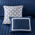 8 Piece Comforter And Quilt Set Collection Navy King Cal King King Navy Polyester