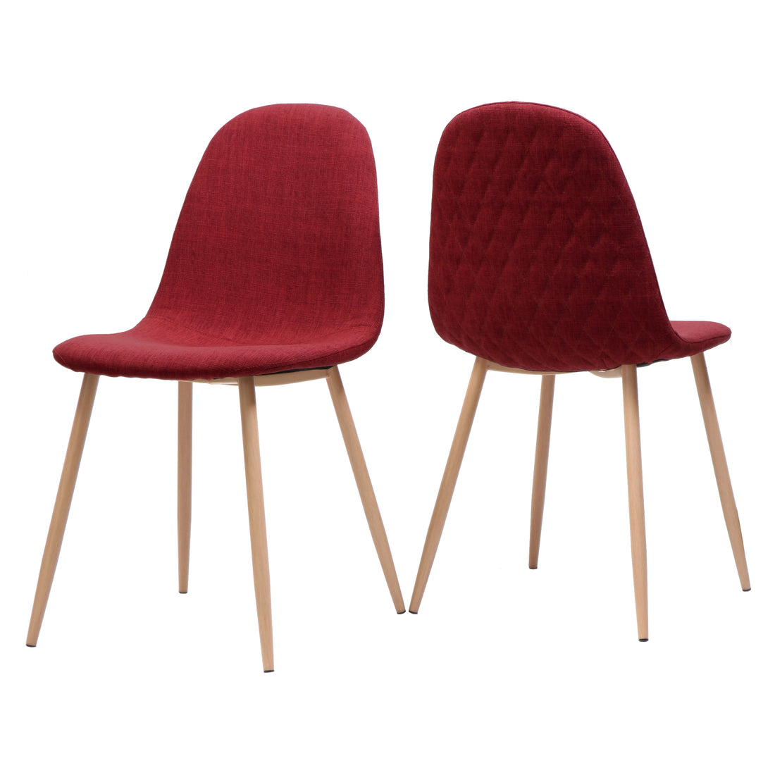 Dining Chair Red Fabric