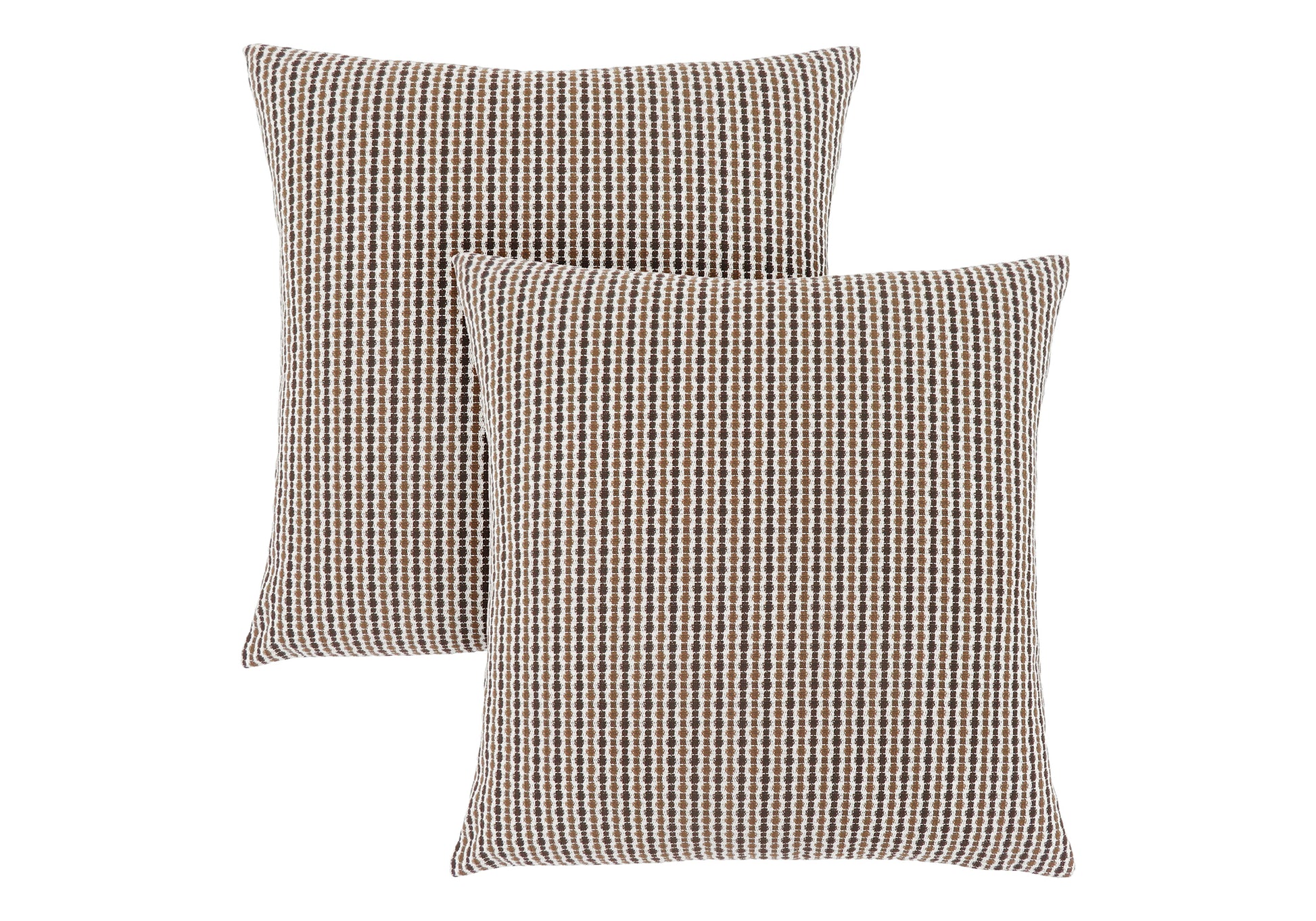 Pillows, Set Of 2, 18 X 18 Square, Insert Included, Decorative Throw, Accent, Sofa, Couch, Bedroom, Brown Hypoallergenic Polyester, Modern Brown Polyester Polyester