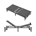 Adjustable Bed Frame,Twin Xl Size 2 Motor Design, Independent Head And Foot Incline, Zero Gravity, Tv And Head Tilt Presets, 450 Lbs Capacity Twin Xl Black Iron Bedroom American Design Bed Frame