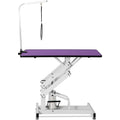 42.5Inch Hydraulic Pet Grooming Table Purple Mdf Steel