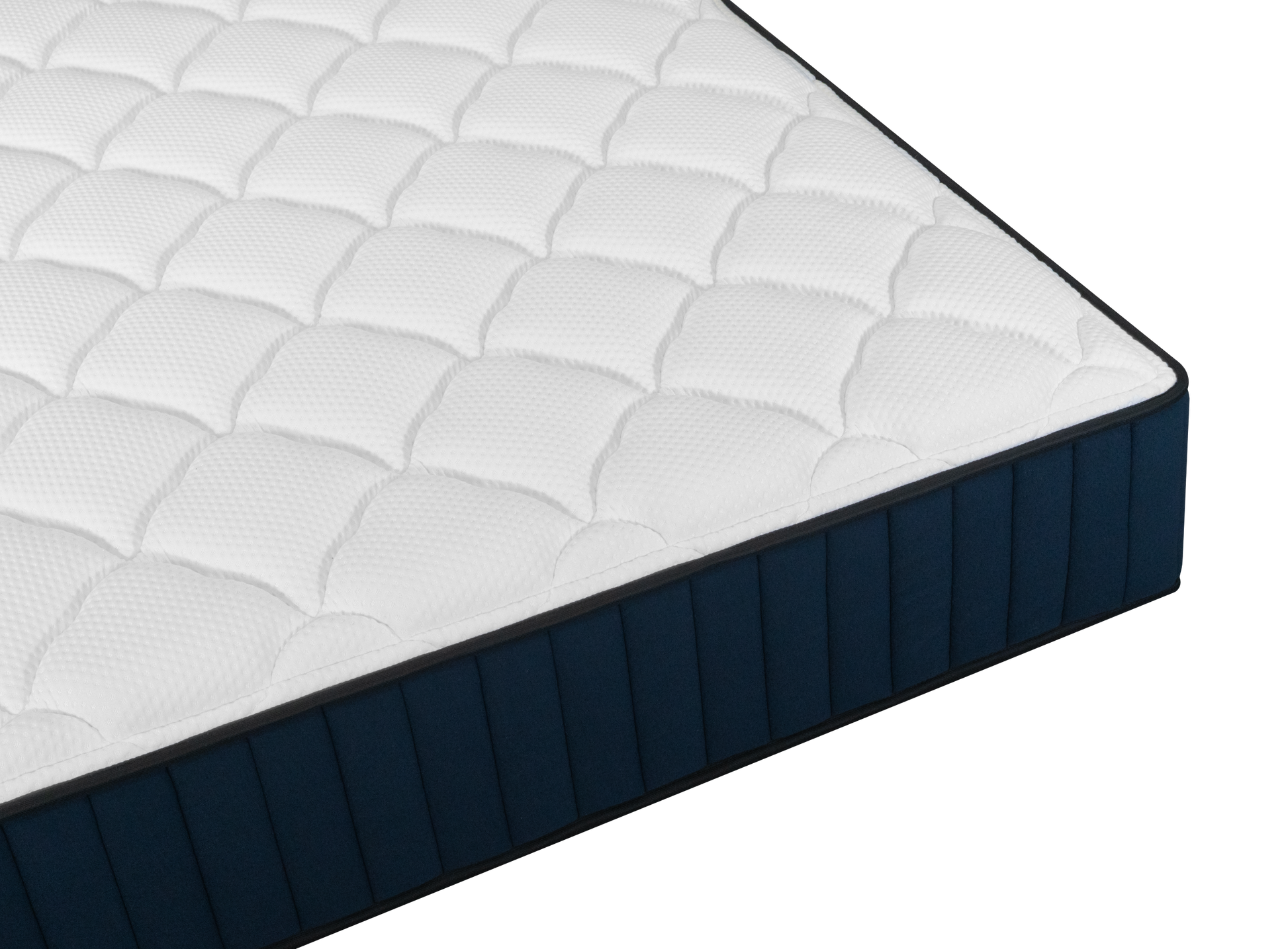 Twin Xl Size Serenity 12" Medium Tight Top Cooling Gel Memory Edge Support Pocket Spring Premium Hybrid Mattress White Black Blue Polyester Foam Spring Twin Xl