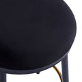 24.75'' Modern Counter Stools Set Of 4,Black Counter Stools With Iron Frame,Sponge Cushion,Footrest,Suitable For Kitchen Bedroom Dining Room. Iron Black Kitchen Sponge Round Modern Set Of 4 Or More