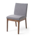 DINING CHAIR Set of 2 dark grey-fabric