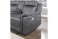 Eco Greige Sectional Gray Fabric 5 Seat