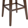 Coolmore Bar Stools Set Of 2 Counter Height Chairs With Footrest For Kitchen, Dining Room And 360 Degree Solid Wood Legs Swivel Bar Stools Set Of 2 Gray Linen Gray Foam Linen
