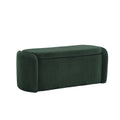 Coolmore Storage Ottoman,Bedroom End Bench,Upholstered Fabric Storage Ottoman With Safety Hinge, Entryway Padded Footstool, Ottoman Bench For Living Room & Bedroom Emerald Emerald Foam Corduroy