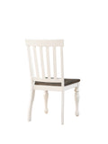 Joanna 7 Piece Dining Set Two Tone White Wood