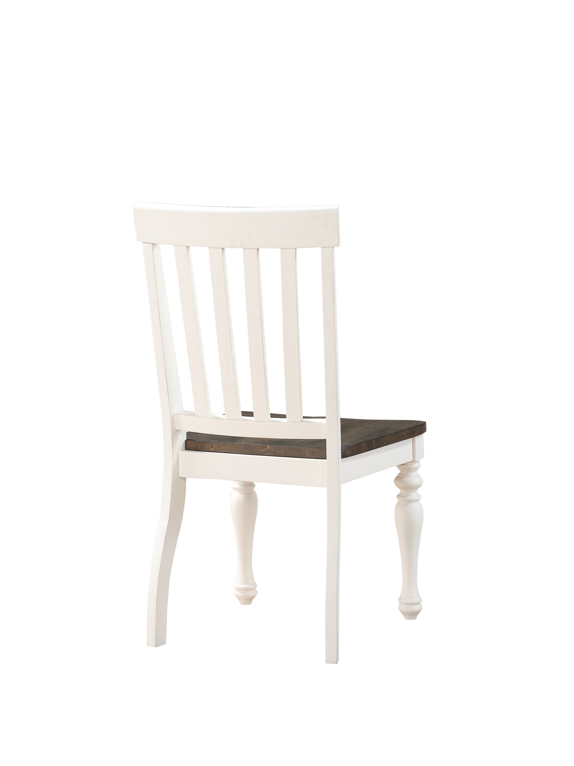 Joanna 5 Piece Dining Set Two Tone White Wood