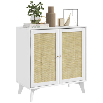 Homcom Boho Storage Cabinet, Kitchen Cabinet With