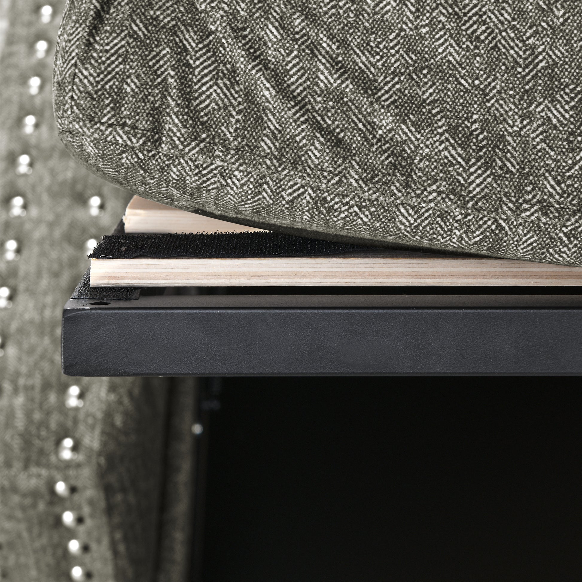 109 Inch Overisze 2 In 1 Pull Out Bed, Sectional Sleeper Sofa With Double Storage Chaise For Living Room, Grey Linen Couch Black Gray Linen Wood Primary Living Space Medium Soft Cushion Back American Design Poplar Foam Wood Fabric 4 Seat