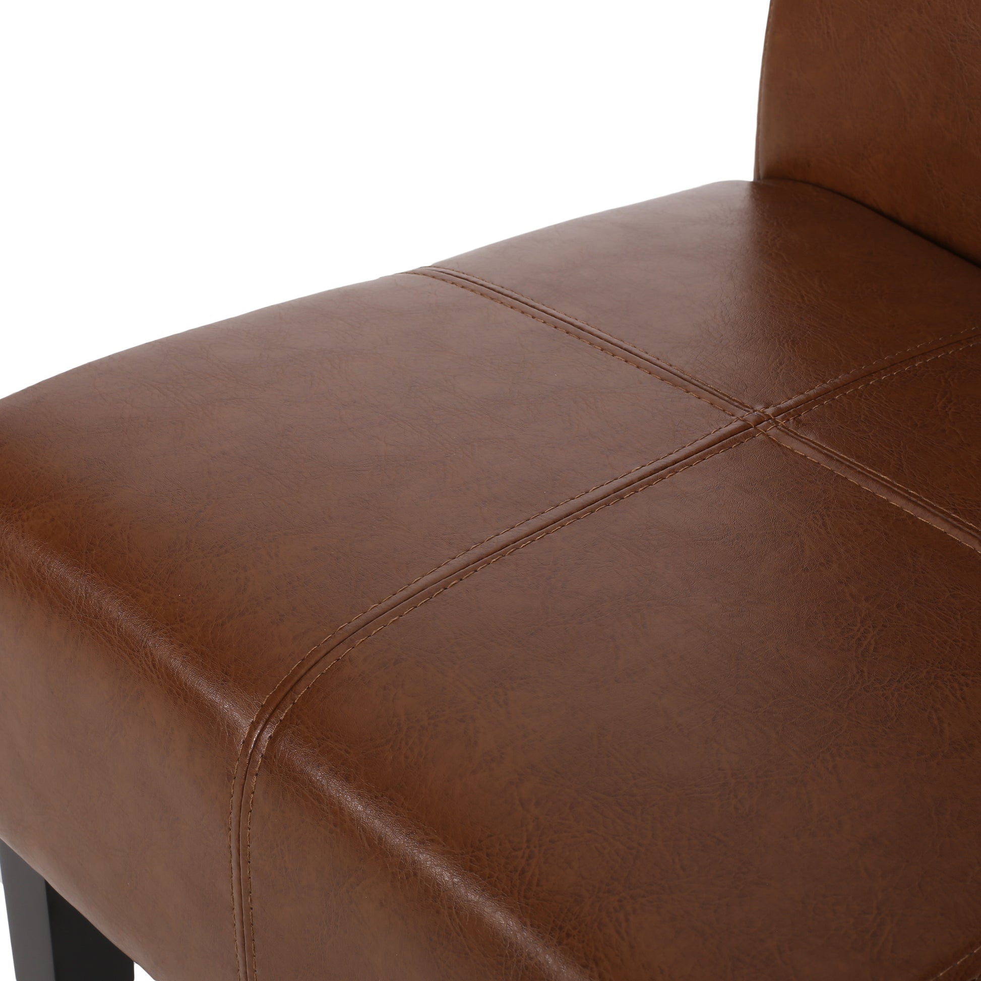 Pertica Kd Dining Chair Light Brown Pu Leather