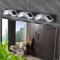 Modern 6 Light Led Vanity Light Sleek Bathroom Wall Fixture, Iron & Acrylic, Dimmable & Energy Efficient, Ideal For Mirror Lighting Black Acrylic,Iron