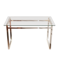 Modern Minimalist Rectangular Glass Dining Table For 4 6 With 0.31