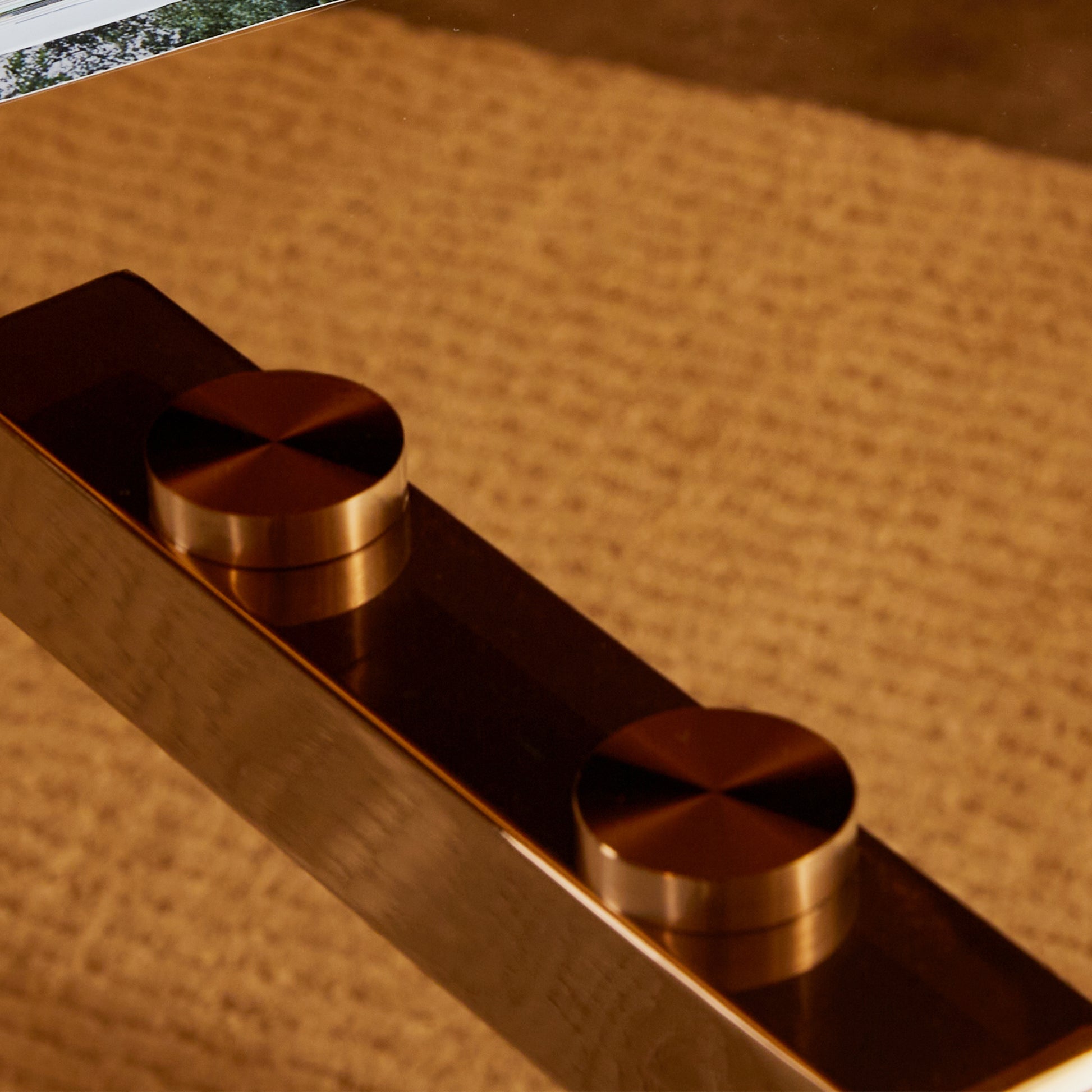 Table And Chair Set.Large Modern Rectangular Table With Brown Glass Top And Silver Metal Legs. Paired With 4 Light Gray Chairs With Checkered Armless High Back Pu Cushion And Silver Metal Legs. Light Gray,Silver Seats 4 Glass Metal