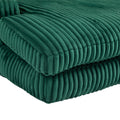 Coolmore Corduroy Lazy Sofa With 3 Back Pillows,Comfy Sofa Deep Seat Couch For Living Room,Club Emerald Emerald Primary Living Space Foam Corduroy 1 Seat