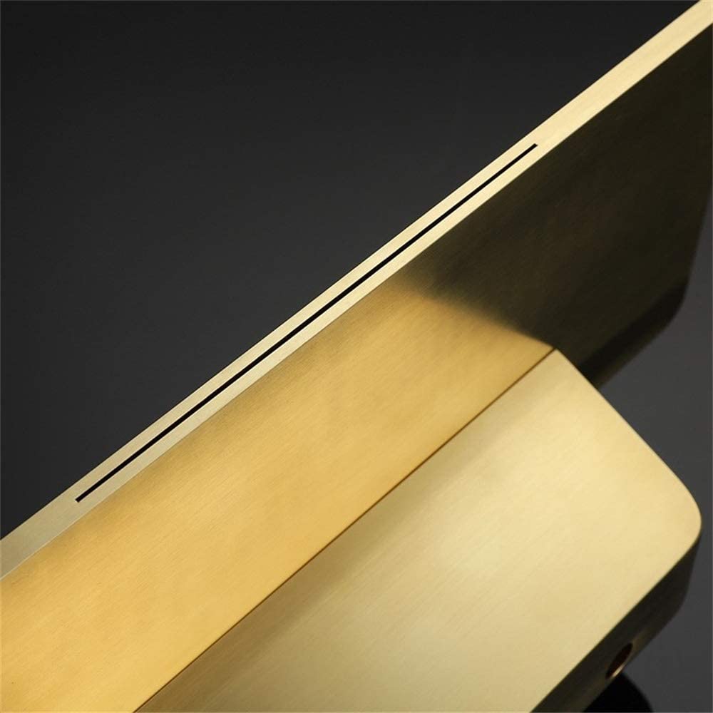 Waterfall Bathroom Sink Faucet Brushed Gold Brass