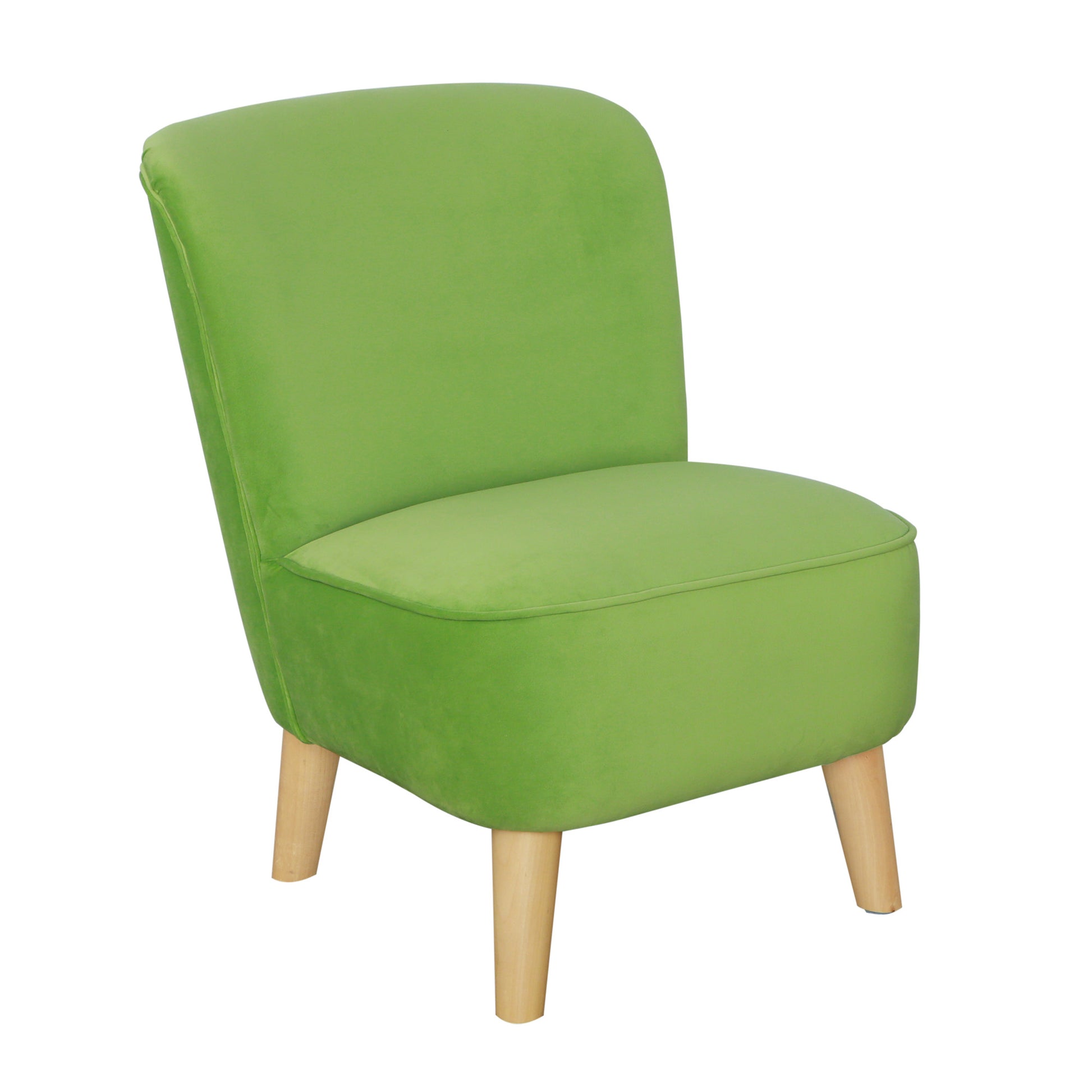 Juni Kids Chair In Green Apple Green Fabric