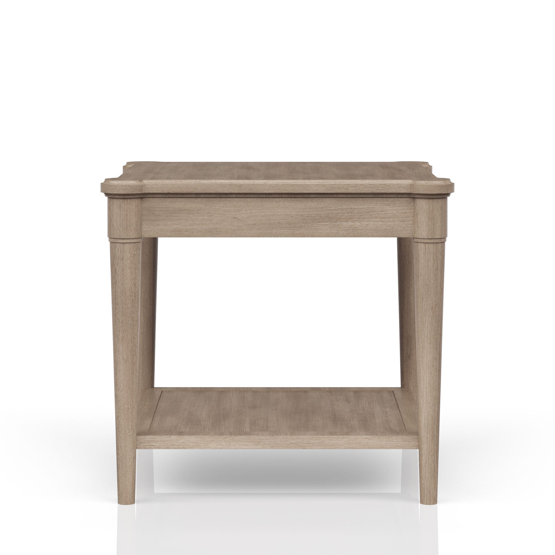 Sand Finished End Table With Storage Drawer Sand Solid Wood Mdf