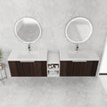 82 Inch Soft Close Doors Bathroom Vanity With Sink, A Small Storage Shelves, 36