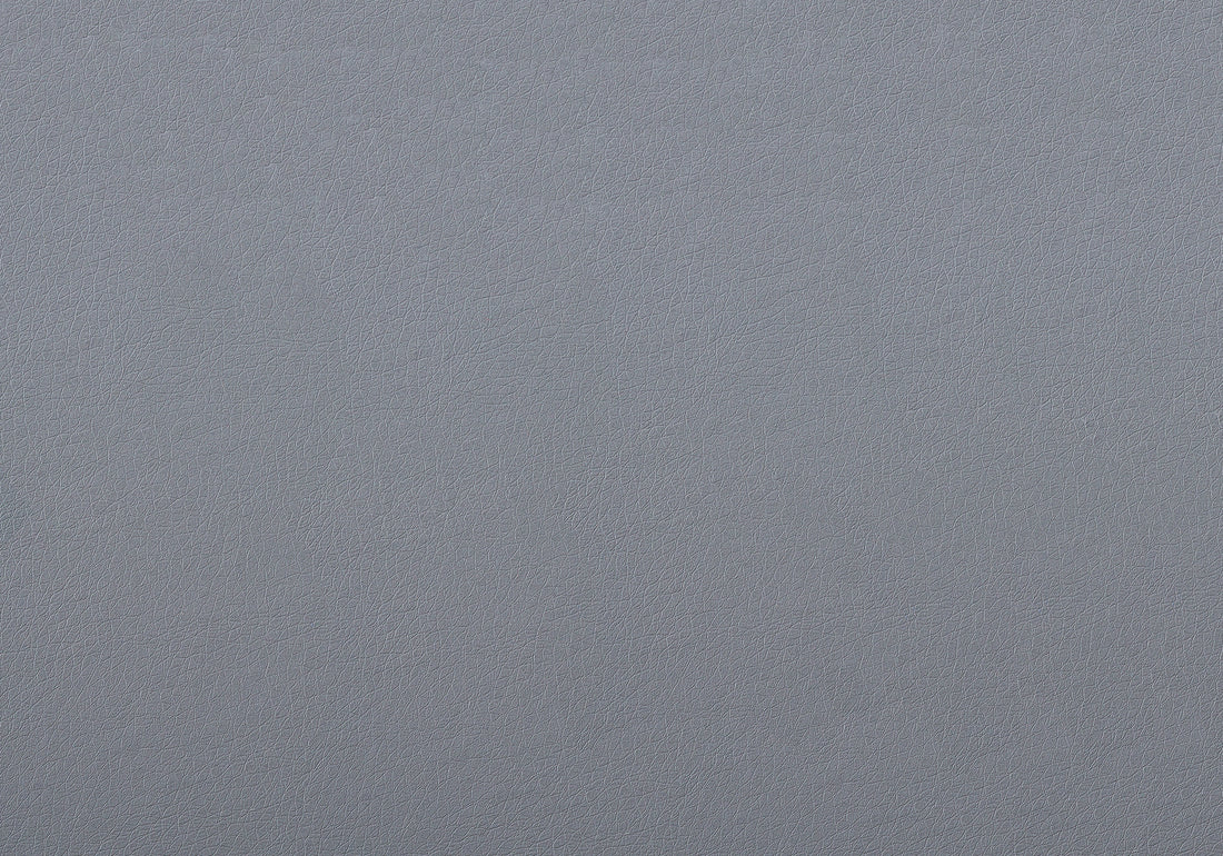 Dining Chair, Set Of 2, Side, Upholstered, Kitchen, Dining Room, Grey Leather Look, Chrome Metal, Contemporary, Modern Grey Foam Faux Leather