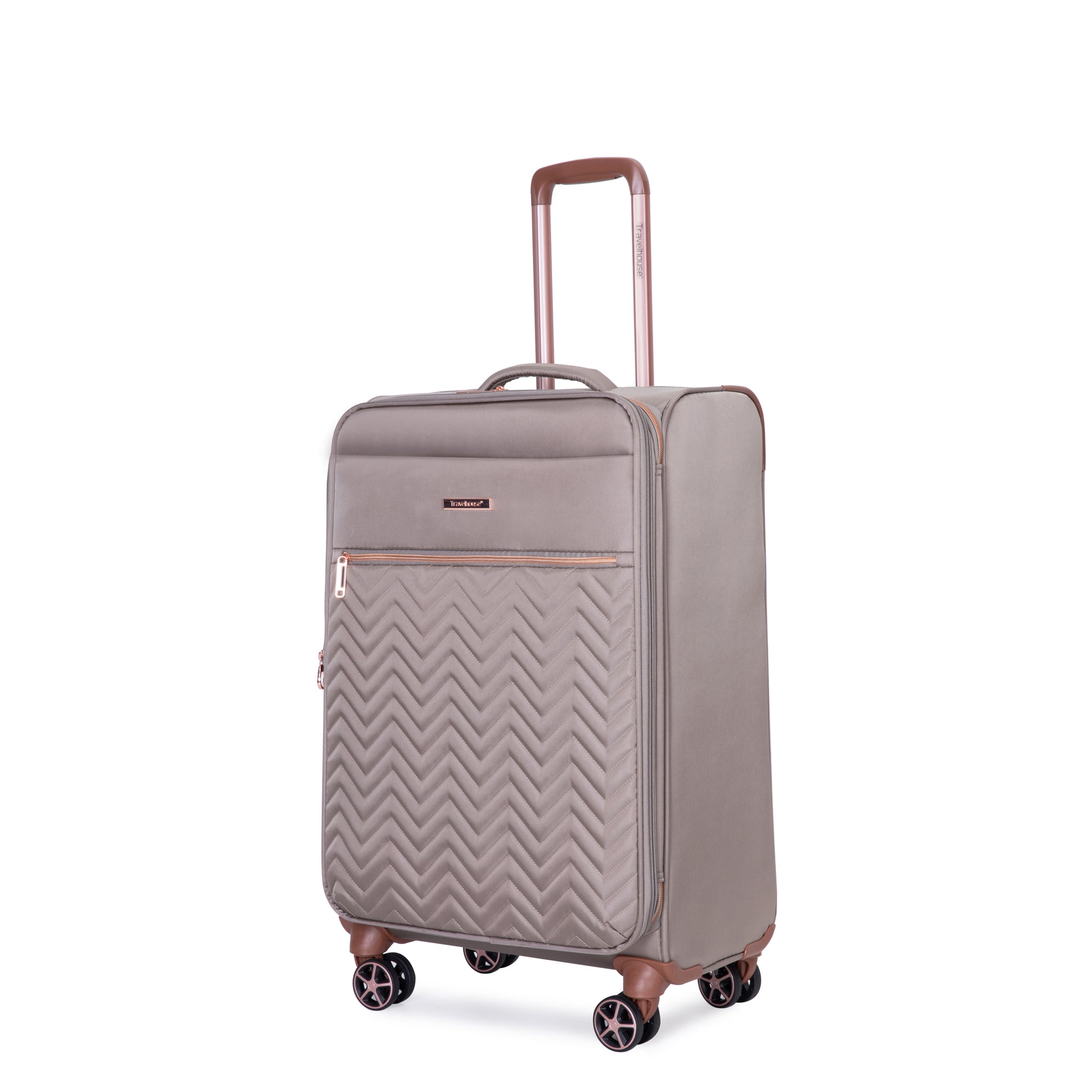 4 Piece Set 16 20 24 28 ,Softshell Suitcase Spinner Wheels Terylene Luggage Sets Carry On Suitcase Luggage Lightweight Durable Suitcase Khaki Khaki Polyester