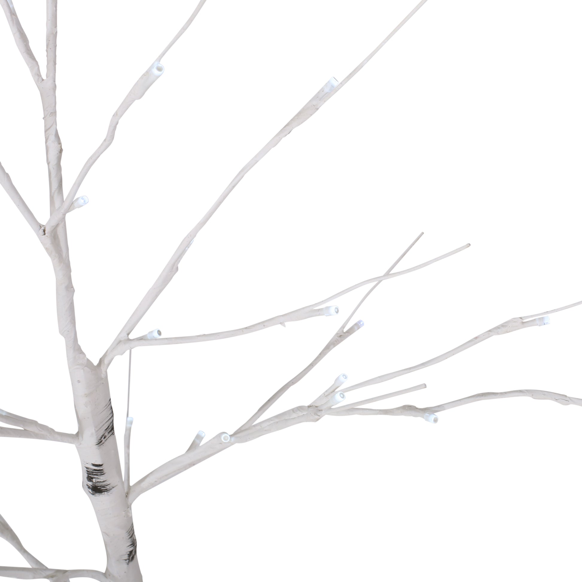 4Ft Birch Tree White Light 48Ledartificial Barkul Ip44 30V 3.6Wextended Line: 5M White Pvc