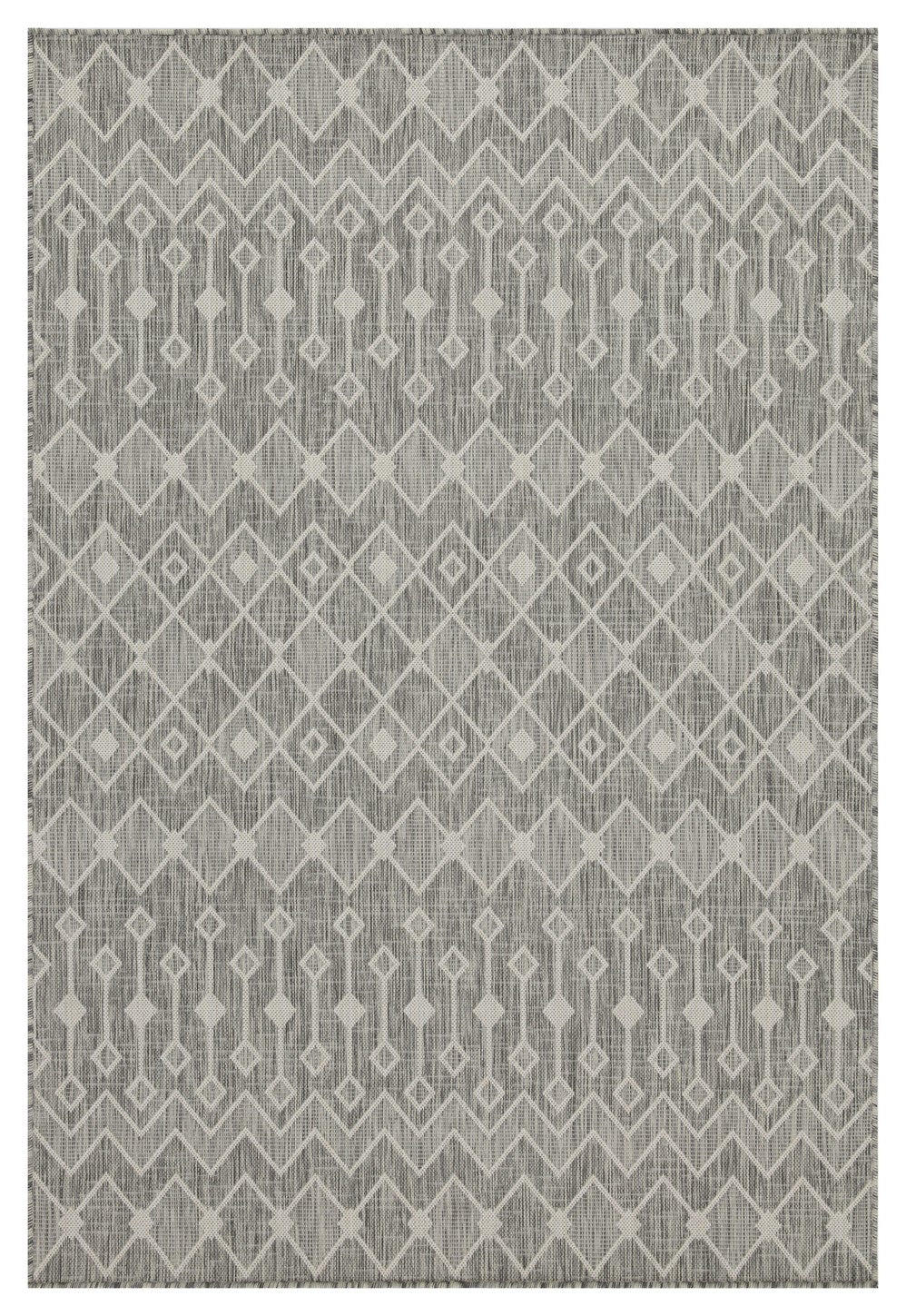 Sunshine Gc Har2021 Silver 2 Ft. 7 In. X 7 Ft. 3 In. Indoor Outdoor Area Rug Silver Polyester Polypropylene