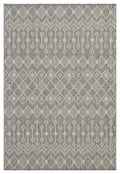 Sunshine Gc Har2021 Silver 7 Ft. 10 In. X 10 Ft. 3 In. Indoor Outdoor Area Rug Silver Polyester Polypropylene