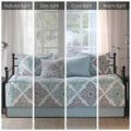 6 Piece Reversible Daybed Cover Set Aqua Daybed Aqua Cotton
