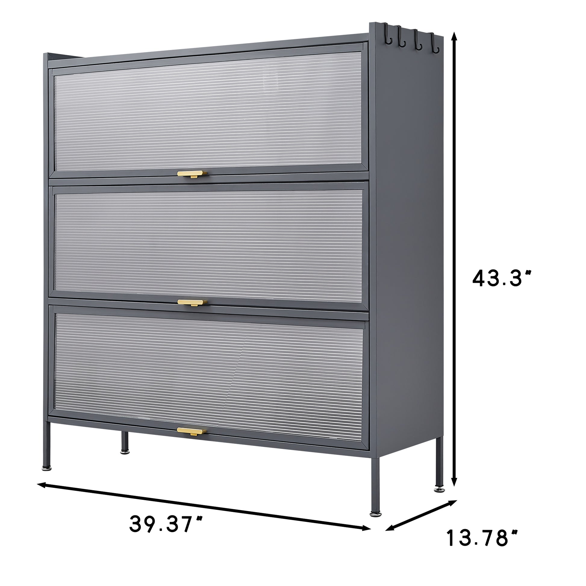 3 Tier Pantry Storage Cabinet Baker Racks For Kitchen With Storage Kitchen Pantry Storage Cabinet Microwave Rack Storage Rack Gray Modern Metal