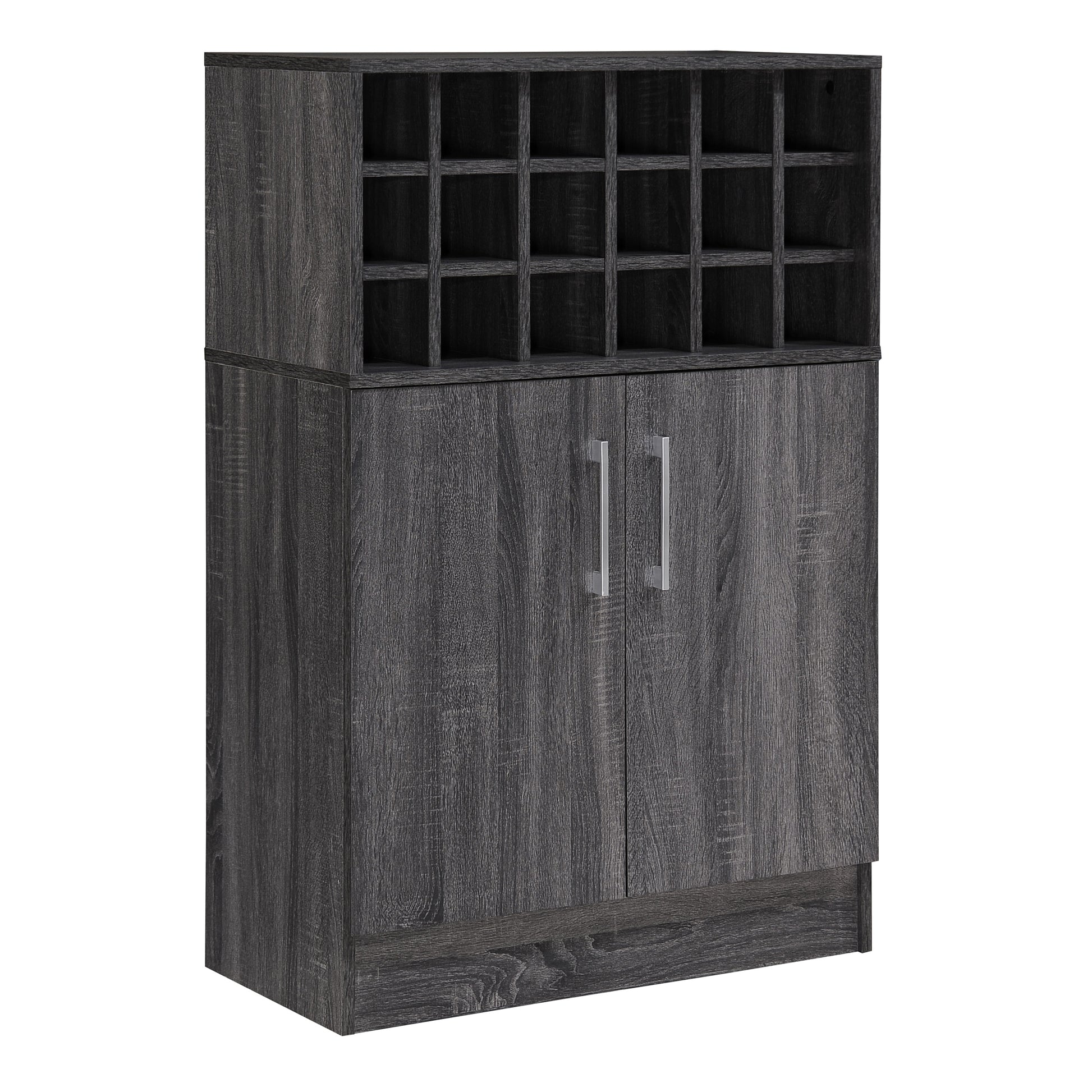 Wine & Bar Cabinet Grey Particle Board