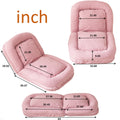 Triple Fold Down Sofa Bed,Pink Pink Metal Cotton Metal