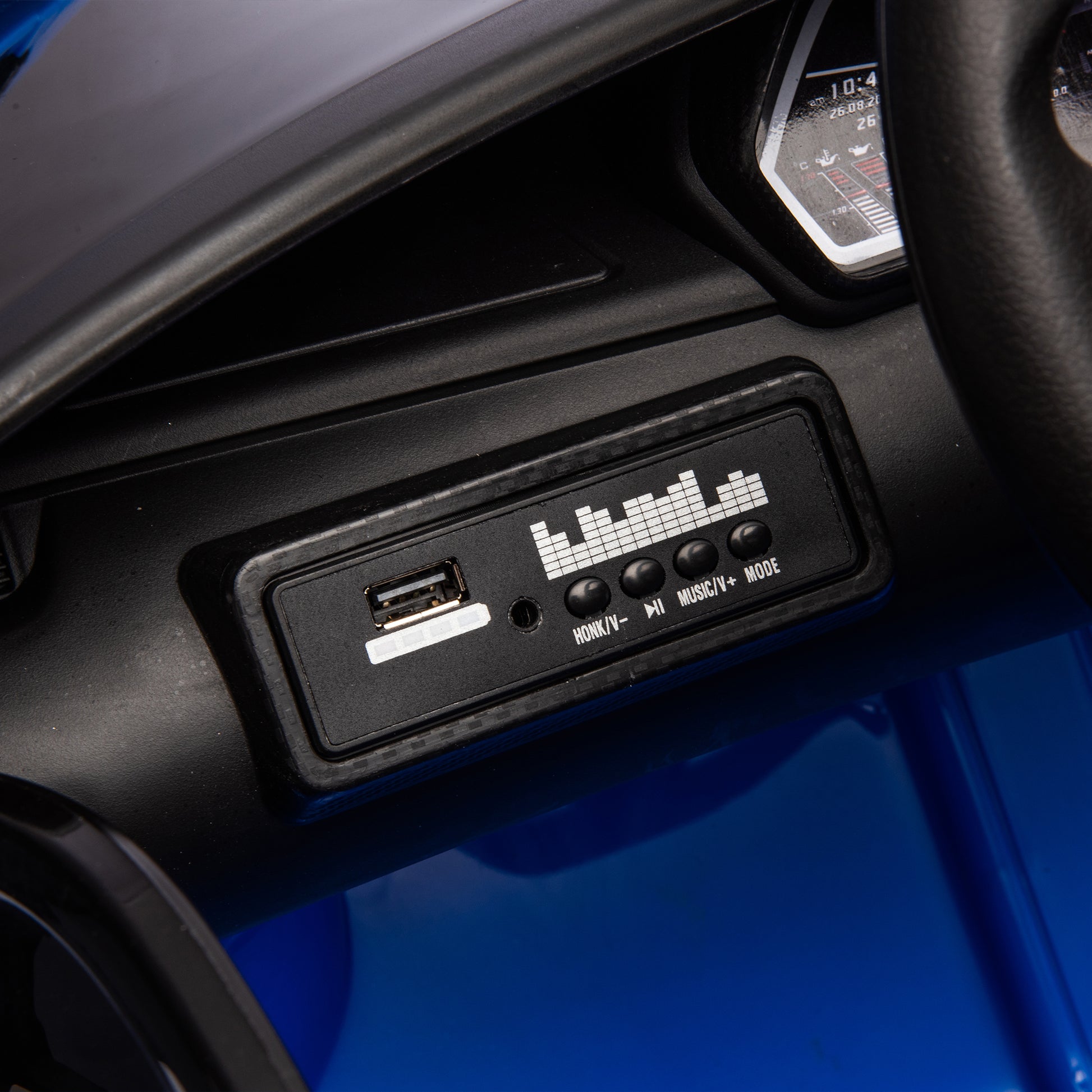 12V Kids Ride On Car W Parents Remote Control,Licensed Lamborghini Aventador Xago,Hydraulic Pressure Door,Slow Start,Early Education,Bluetooth,Adjustable Volume,Mp3,Usb,Led Lights For Kids Aged 2 4. Blue 50 99 Lbs Polypropylene